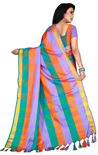 Beautiful Cotton Silk Saree with Blouse piece-thumb2