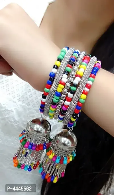 Trendy Designer Multicoloured Oxidised Bangles for Women/Girls-thumb0