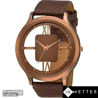 Stylish and Trendy Synthetic Strap Analog Watch for Men's-thumb0