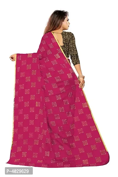 Stylish Pink Chiffon Sarees For Women-thumb4