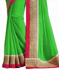 Beautiful Georgette Saree With Blouse Piece-thumb2