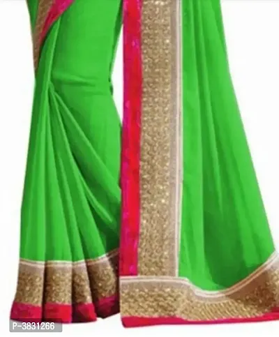 Beautiful Georgette Saree With Blouse Piece-thumb3