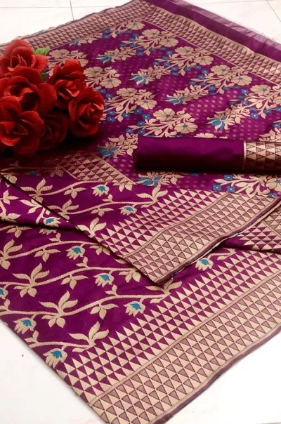 Banarasi Art Silk Woven Design Sarees