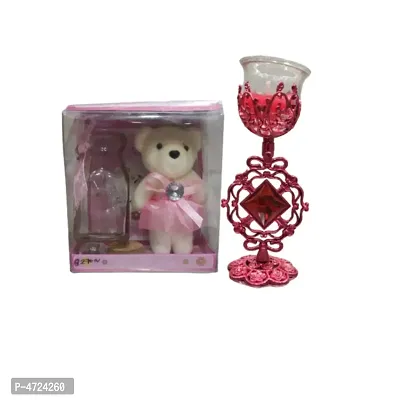 Teddy Gift Pack With Candle  (7 inch)-thumb0