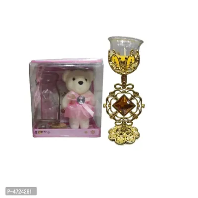 Teddy Gift Pack With Candle  (7 inch)-thumb0