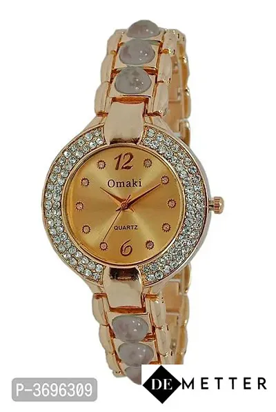DeMetter Beautiful Golden Metallic Watches for Women