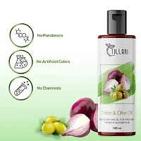 Tillari Onion Olive Non Sticky Hair Oil For Stronger Hair Growth (100 ml)-thumb3