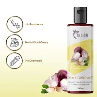 Tillari Onion Garlic Non Sticky Hair Oil For Stronger Hair Growth (100 ml)-thumb2