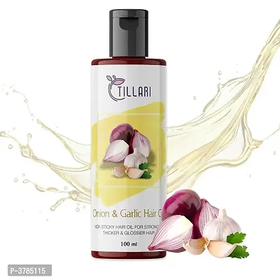 Tillari Onion Garlic Non Sticky Hair Oil For Stronger Hair Growth (100 ml)-thumb5