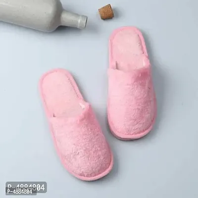 Stunning Pink Fur Carpet Room Slippers For Women-thumb5