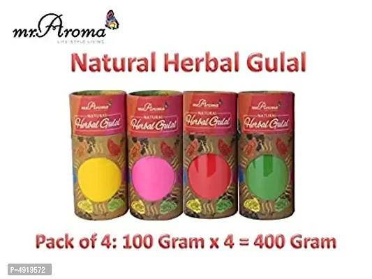 Natural Herbal Gulal - Pack Of 4