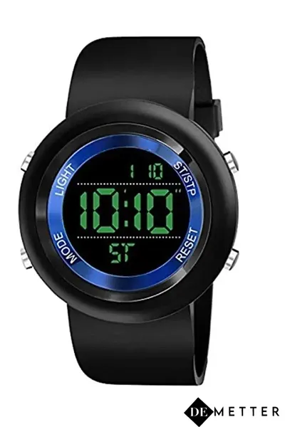 DeMetter Trendy Silicone Strap Digital Watches for Men