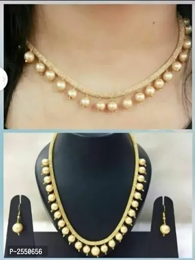 Pearl Necklace with earing-thumb0