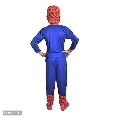 Stylish Polyester Multicoloured Printed Spiderman Clothing Set For Kids-thumb2