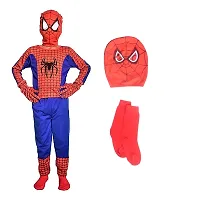 Stylish Polyester Multicoloured Printed Spiderman Clothing Set For Kids-thumb3