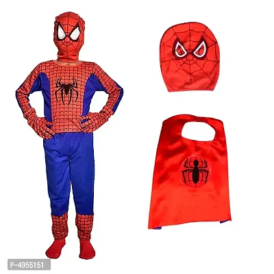 Stylish Polyester Multicoloured Printed Spiderman Clothing Set For Kids