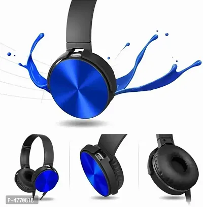 Extra Bass Over-The-Ear MDR-XB450 Wired Headphones With Mic - Blue