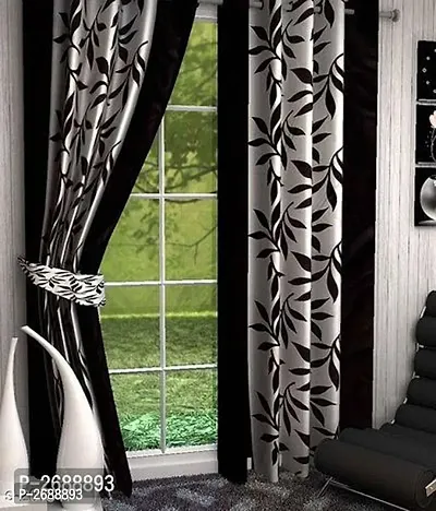 Set of 2 Beautiful Polyester Window Curtains