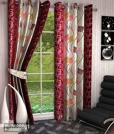 Set of 2 Beautiful Polyester Window Curtains-thumb0