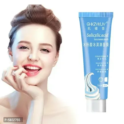 Cricia Salicylic Herbal Ice Cream Mask Ultra Cleansing Brighten And Whitening Your Face And Body 100 120Ml Skin Care Face Mask-thumb0