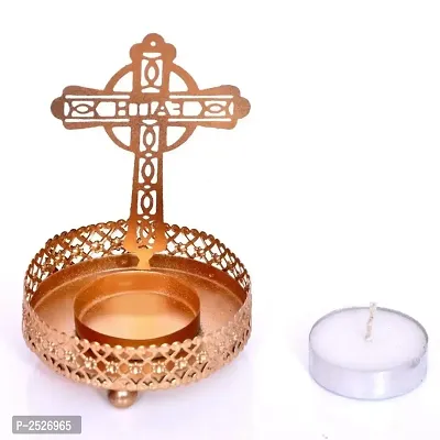 Shadow Christmas Cross Tealight Candle Holder-thumb2