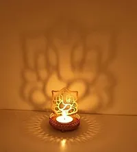 Shadow Ganeshji  Laxmiji Tealight Candle Holder Combo-thumb2