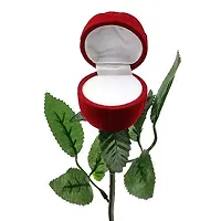 Velvet Red Rose Jewellery Ring Box(Birthday,Engagement)2box,Red Rose Ring-thumb1