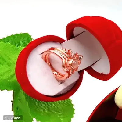 Velvet Red Rose Jewellery Ring Box(Birthday,Engagement)2box,Red Rose Ring-thumb3