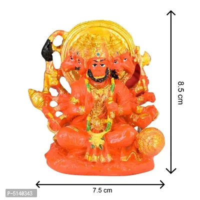 Panchmuki Hanuman Ji Idols For Car Dashboard Office And Study Table-thumb4