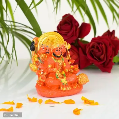 Panchmuki Hanuman Ji Idols For Car Dashboard Office And Study Table-thumb3