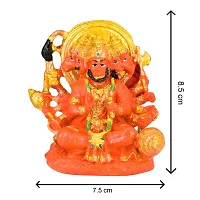 Panchmuki Hanuman Ji Idols For Car Dashboard Office And Study Table-thumb1