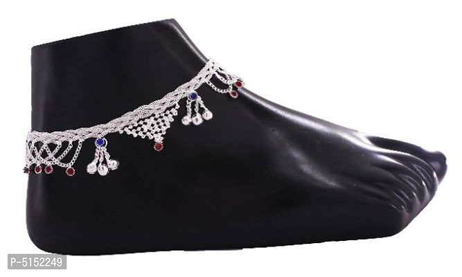 Silver Plated Designer Traditional Anklets-thumb0