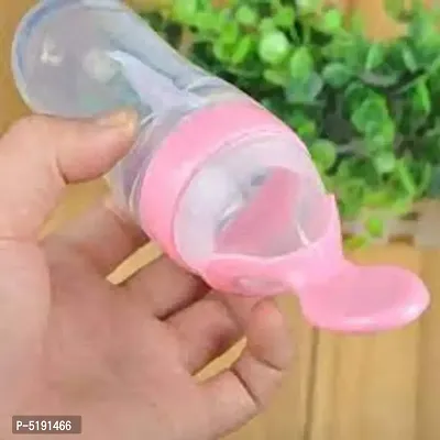 Squeezy Silicone Food Feeder With Spoon - Any Colour