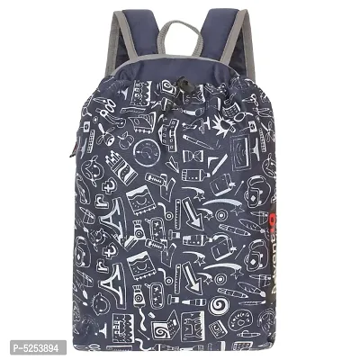 Smart Printed Daypack-Backpack For Boys  Girls 15L With Drawstring Closure