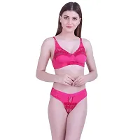 New Snokhi Women's  Bikini Lace Lingerie Set/ Bra Panty Set ( Pack Of 3 )-thumb1