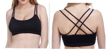 Solid Non Padded Sports Bras Combo