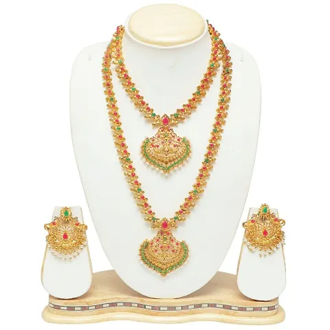 Wedding Special Gold Plated Jewellery Set Pack Of 2