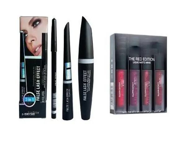 Premium Quality Lipstick  Kit With Makeup Essentials Combo