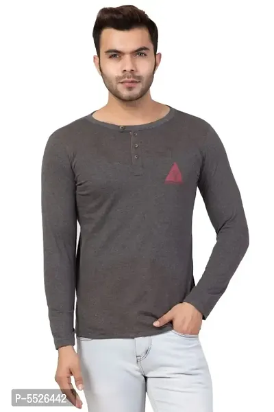 Men's Cotton Solid Round Neck T-Shirt-thumb0