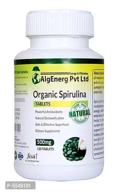 Organic Spirulina 120 Tablets