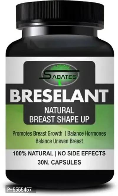 Sabates Breselant Herbal Capsules For Increase Tightness & Improve Elasticity/ Breast Growth Capsules 100% Natural  (30 Capsules)-thumb0