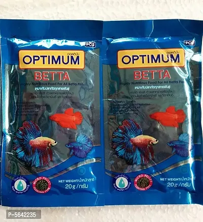 20G X 2 - Betta Fighter Fish Food - Colour & Tails Growth - Aquarium Fish Tank