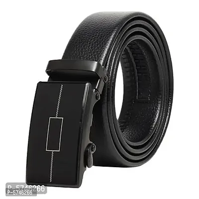 Men's Artificial Leather, Slide Belt With Easier Adjustable Buckle-thumb0