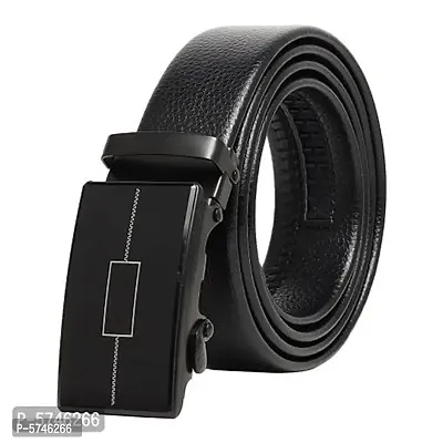 Men's Artificial Leather, Slide Belt With Easier Adjustable Buckle