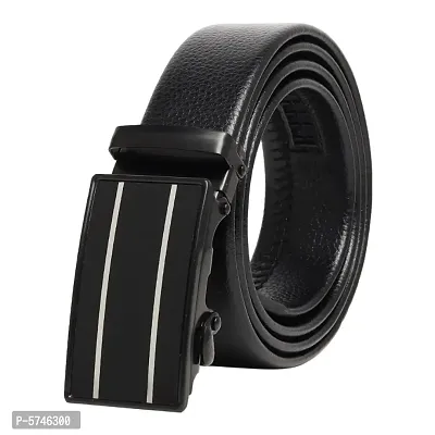 Men's Artificial Leather, Slide Belt With Easier Adjustable Buckle-thumb0