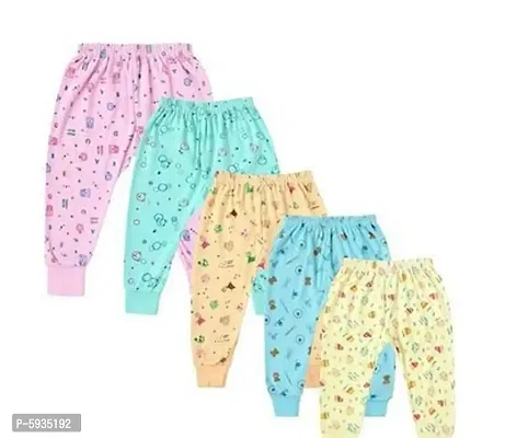 Princess Trendy Cotton Printed Night Bottom For Kids- Pack Of 5-thumb0