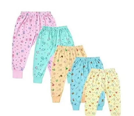 Princess Trendy Cotton Printed Night Bottom For Kids- Pack Of 5