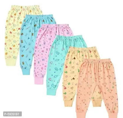 Princess Trendy Cotton Printed Night Bottom For Kids- 6 Pieces-thumb0
