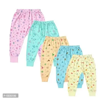 Princess Trendy Cotton Printed Night Bottom For Kids- 5 Pieces-thumb0
