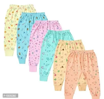 Princess Trendy Printed Cotton Night Bottom For Kids- 6 Pieces-thumb0